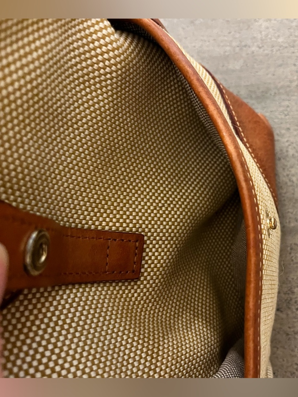 Vintage Dooney & Bourke Canvas and Leather Tote Bag - Picture 13 of 13